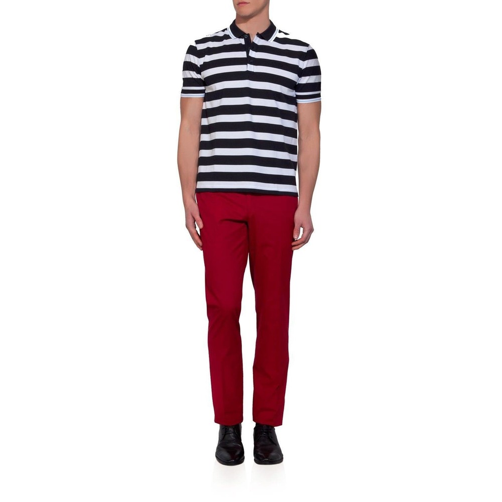 BOSS Hugo Boss Stanino 3-D Straight Leg Chinos Pants Trousers Red 32/36 $255
